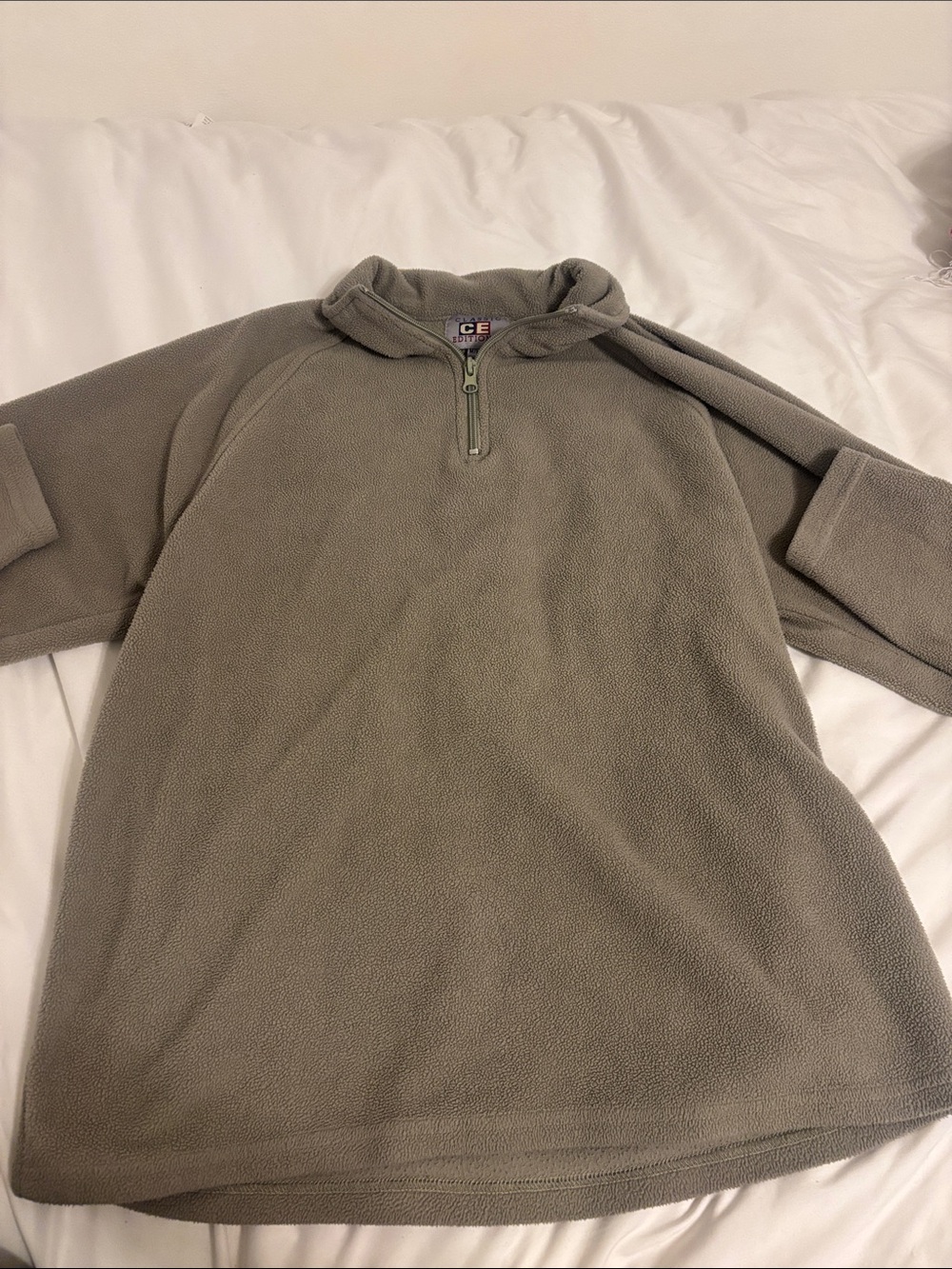 Half-Zip Fleece Pullover Hoodie in Gray for Women